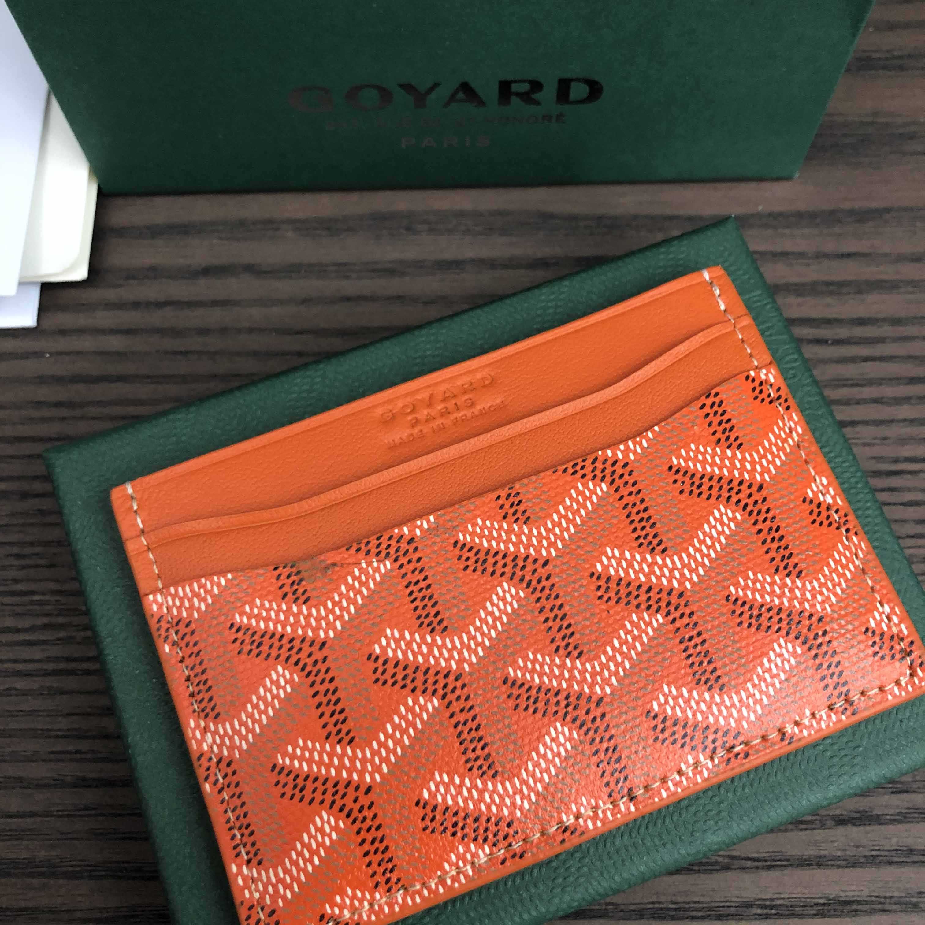 Goyard Card Holder Orange - EUR FASHION