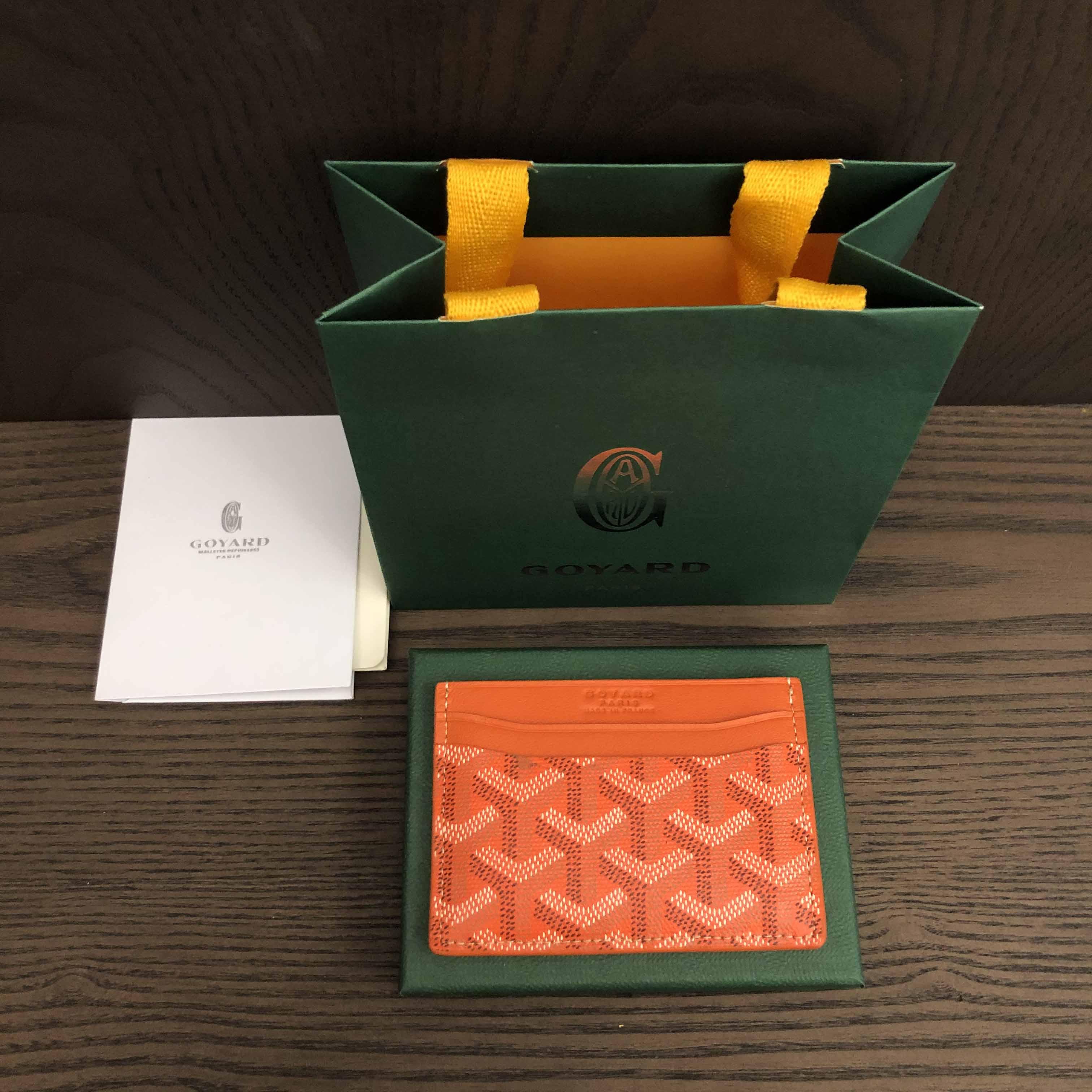 Goyard Card Holder Orange - EUR FASHION