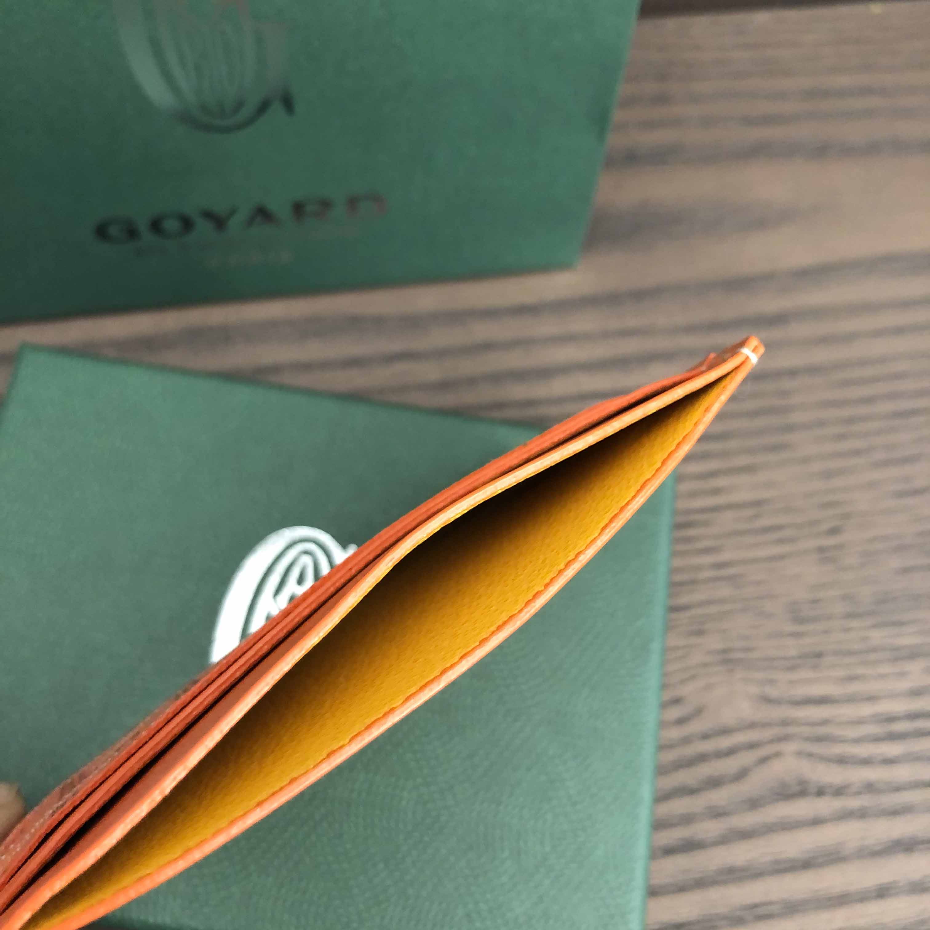 Goyard Card Holder Orange - EUR FASHION