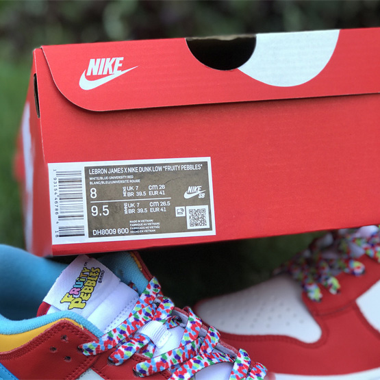 LeBron James x Nike Dunk Low “Fruity Pebbles” Sneaker     DH8009-600  - EUR FASHION