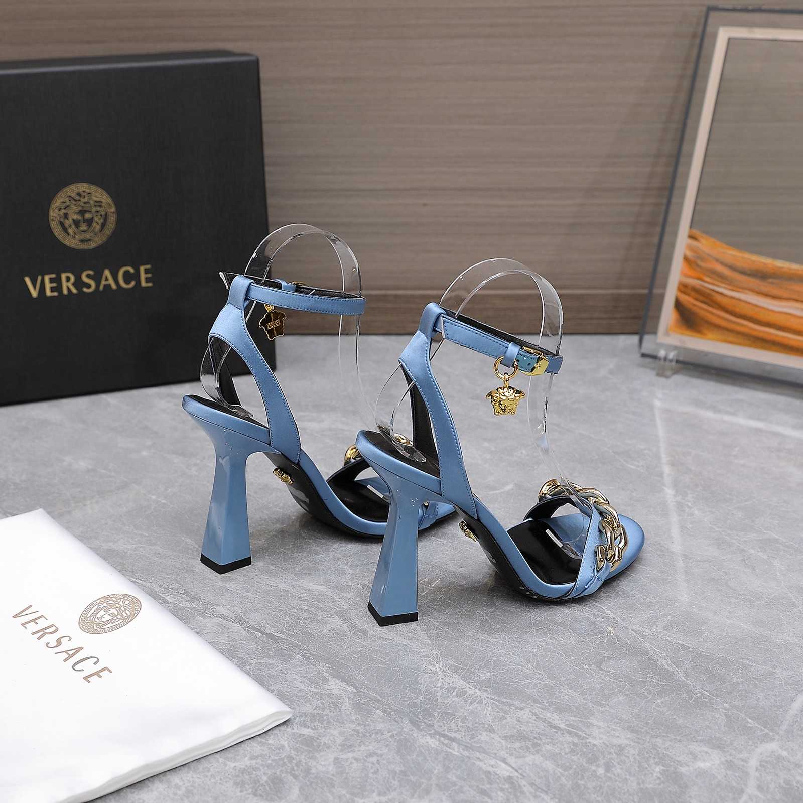 Versace Medusa Chain High Heel Sandals - EUR FASHION