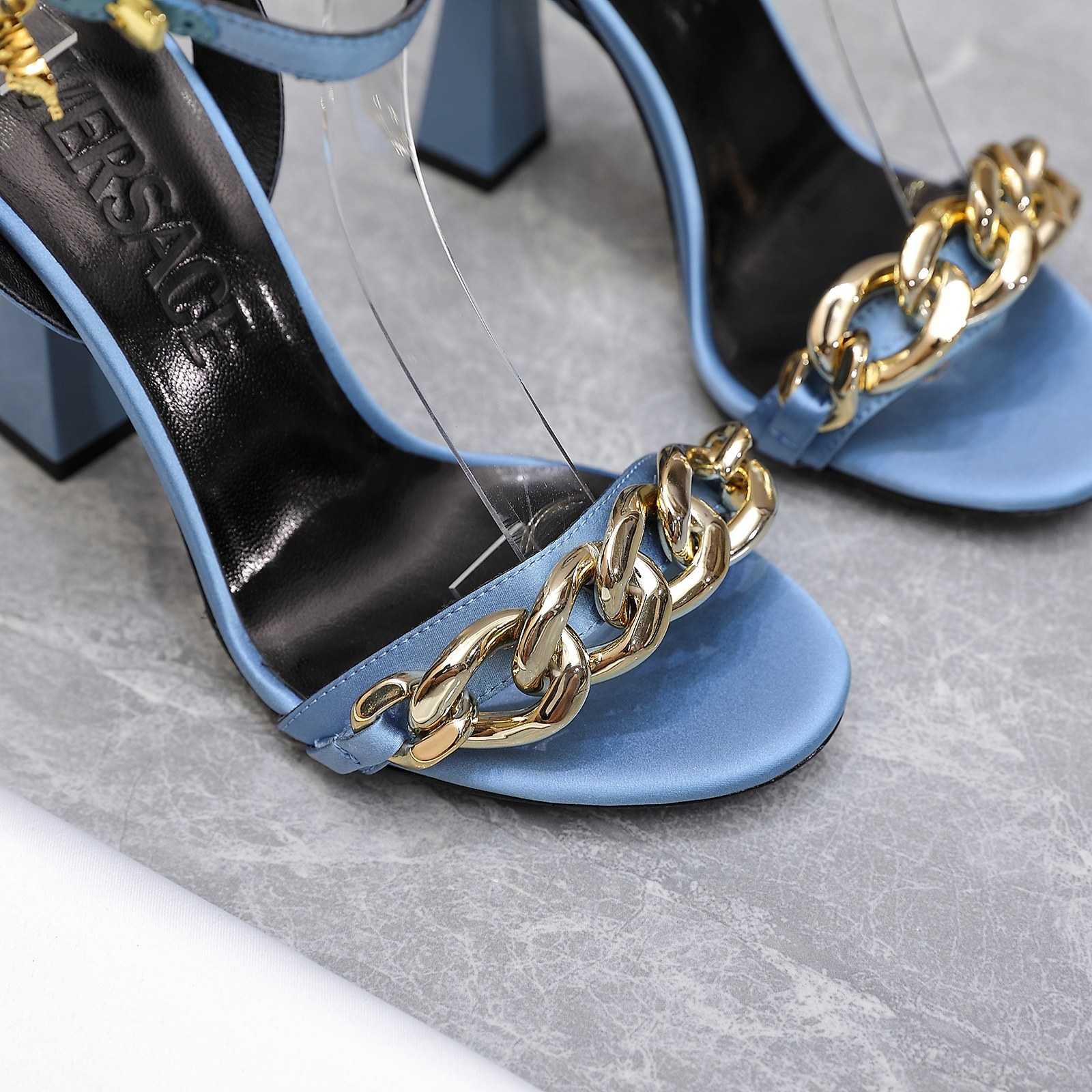 Versace Medusa Chain High Heel Sandals - EUR FASHION