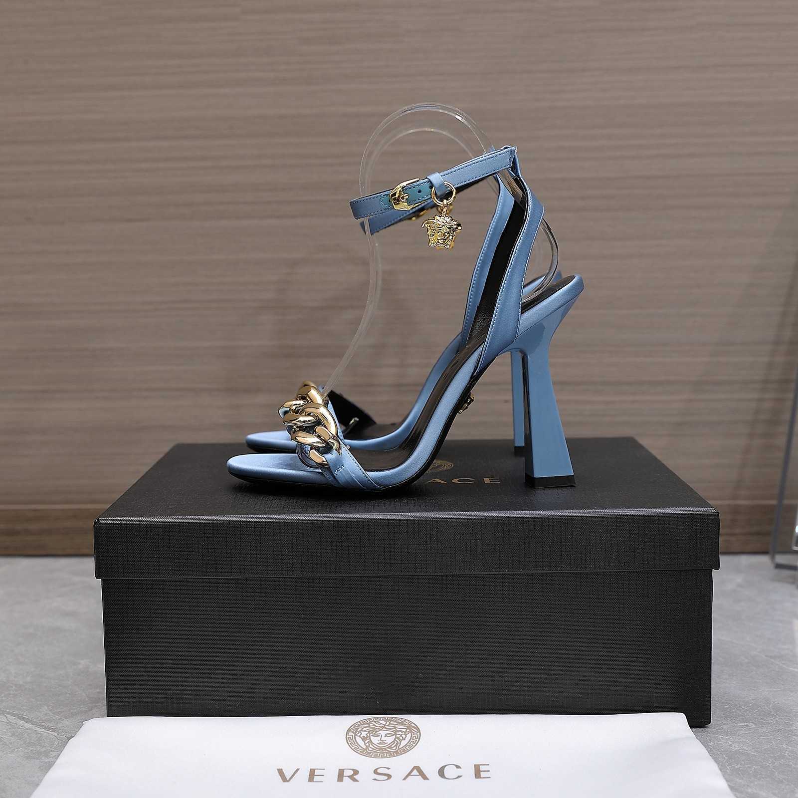 Versace Medusa Chain High Heel Sandals - EUR FASHION