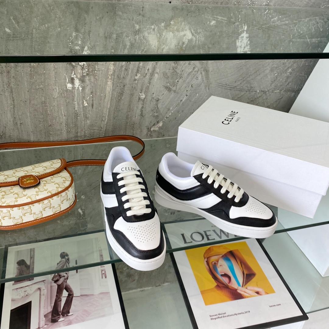 Celine Trainer Low Lace-Up Sneaker In Calfskin - EUR FASHION