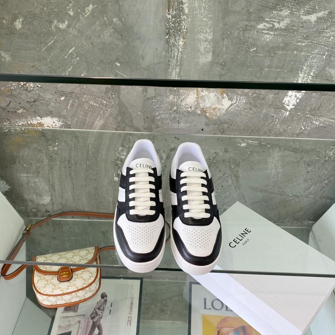Celine Trainer Low Lace-Up Sneaker In Calfskin - EUR FASHION