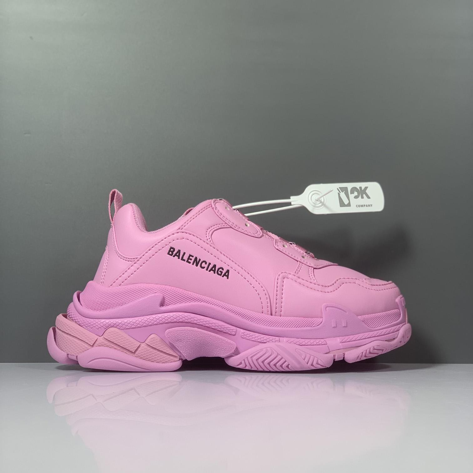 Balenciaga Triple S Sneaker In Pink Technical Material - EUR FASHION