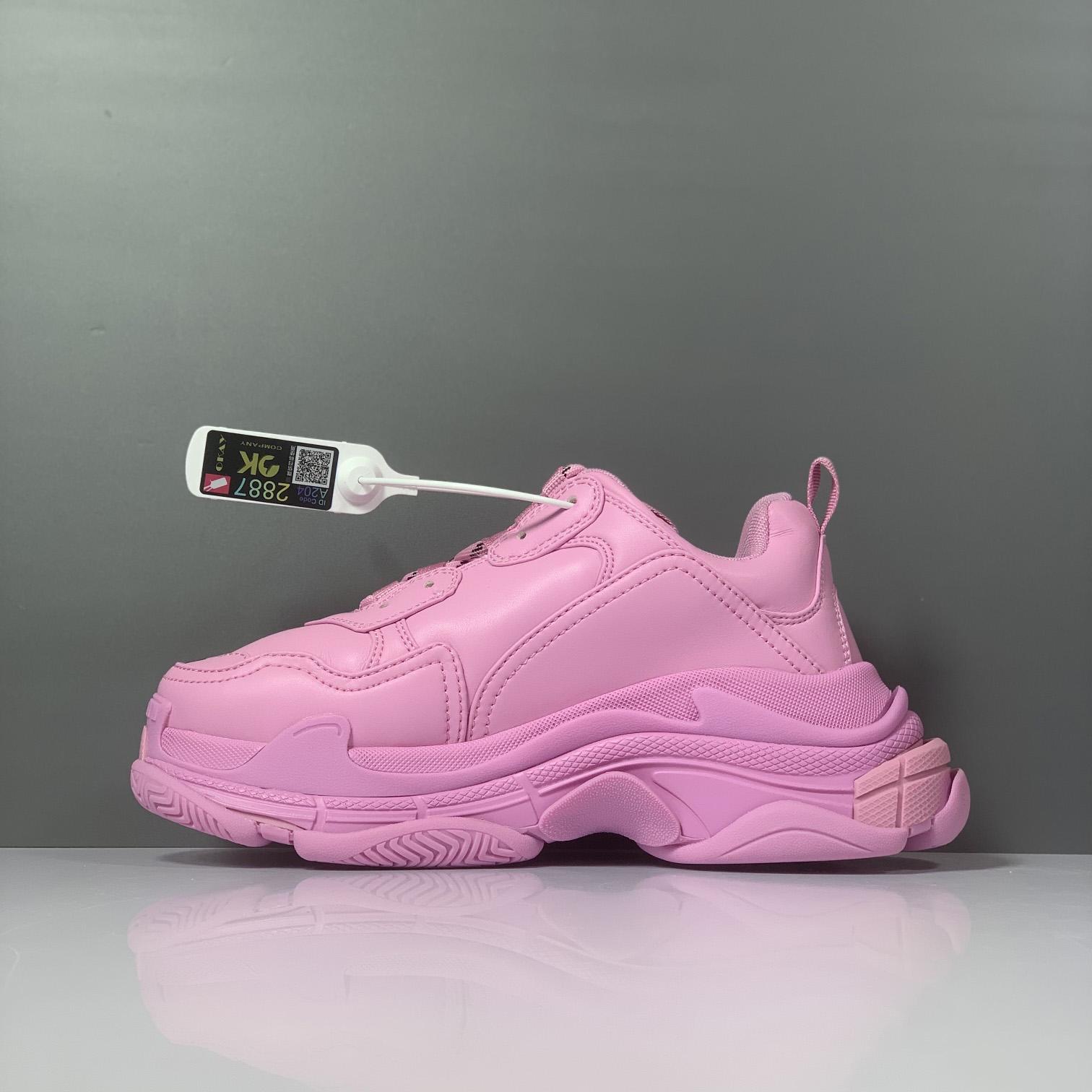 Balenciaga Triple S Sneaker In Pink Technical Material - EUR FASHION