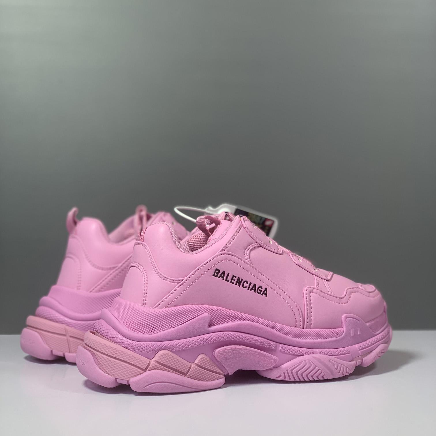 Balenciaga Triple S Sneaker In Pink Technical Material - EUR FASHION