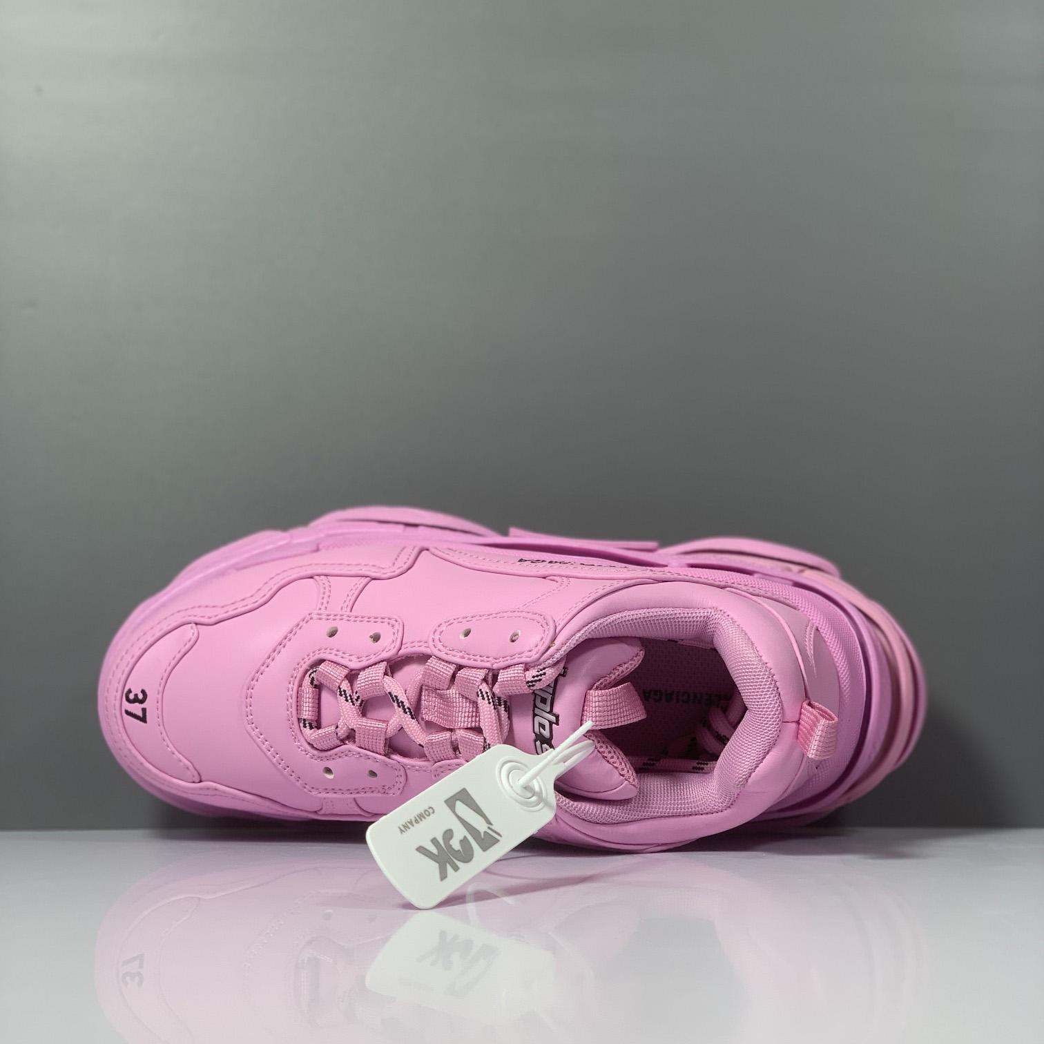 Balenciaga Triple S Sneaker In Pink Technical Material - EUR FASHION