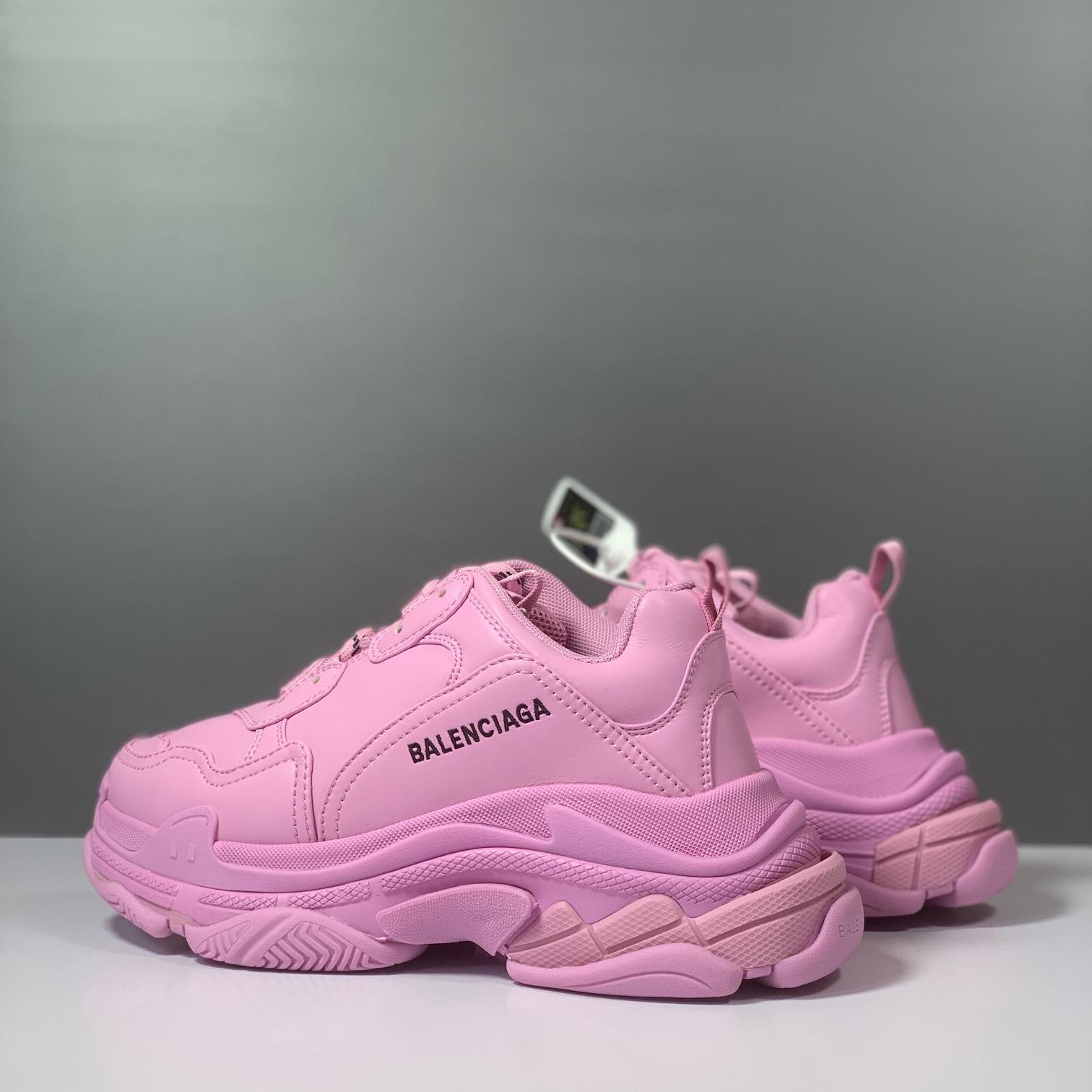 Balenciaga Triple S Sneaker In Pink Technical Material - EUR FASHION