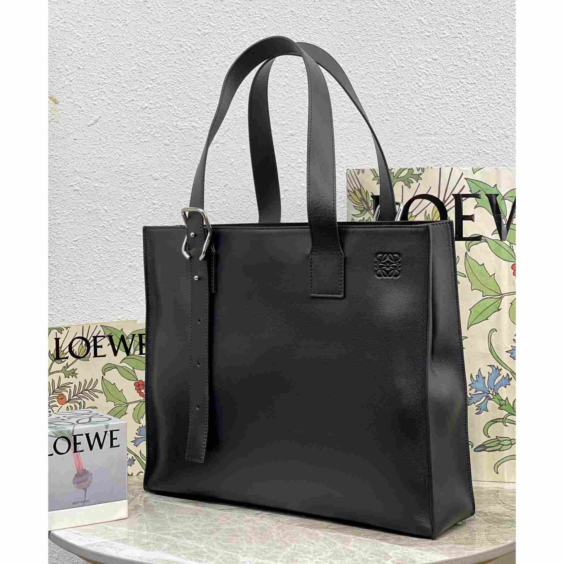 Loewe Buckle Horizontal Tote In Classic Calfskin(38.7-32.9-9.2cm) - EUR FASHION