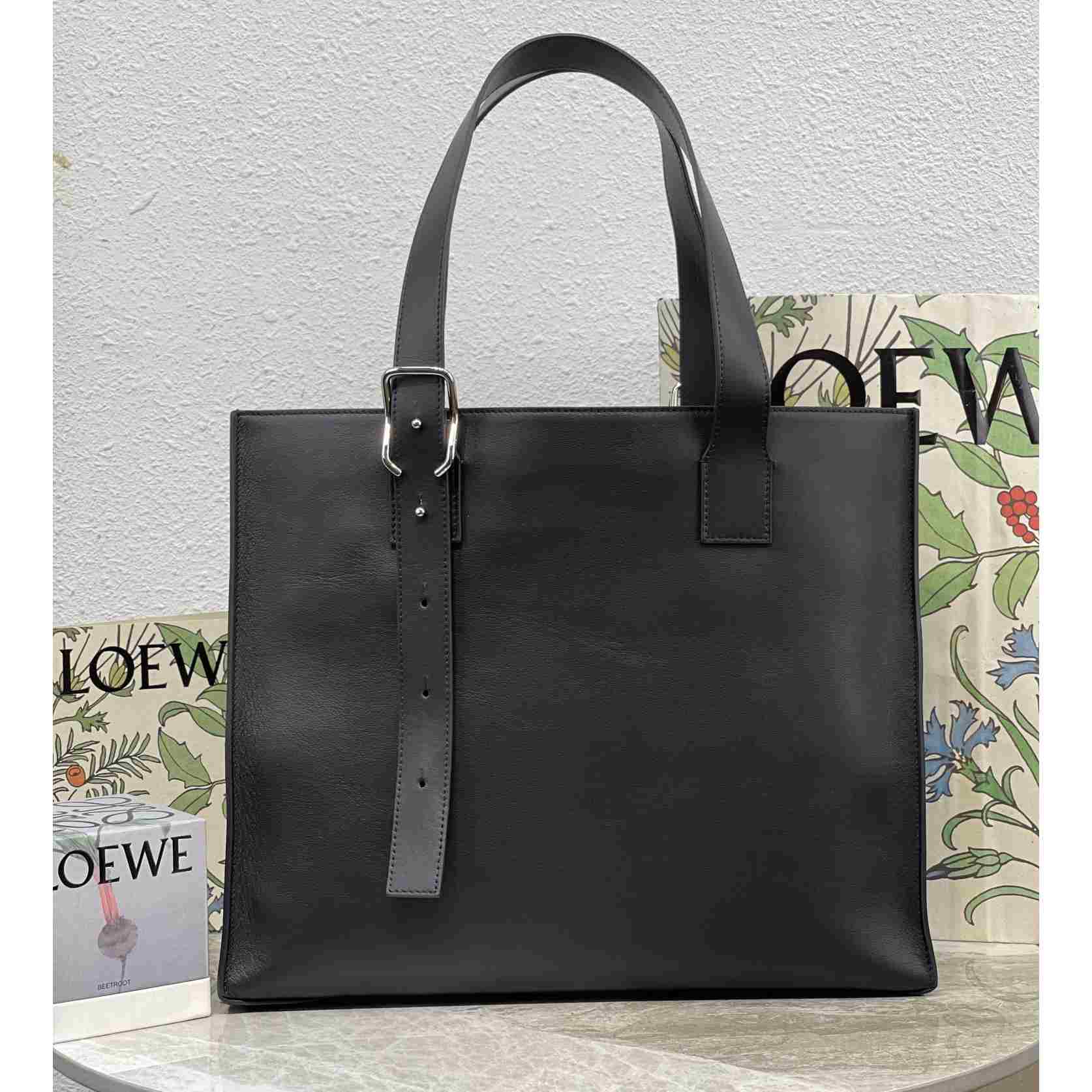 Loewe Buckle Horizontal Tote In Classic Calfskin(38.7-32.9-9.2cm) - EUR FASHION