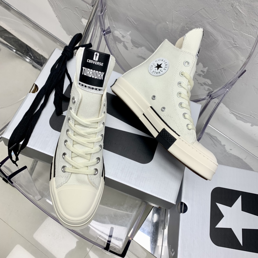 Rick Owensx Converse x  Drkshdw Drkstar Hi Sneakers - EUR FASHION