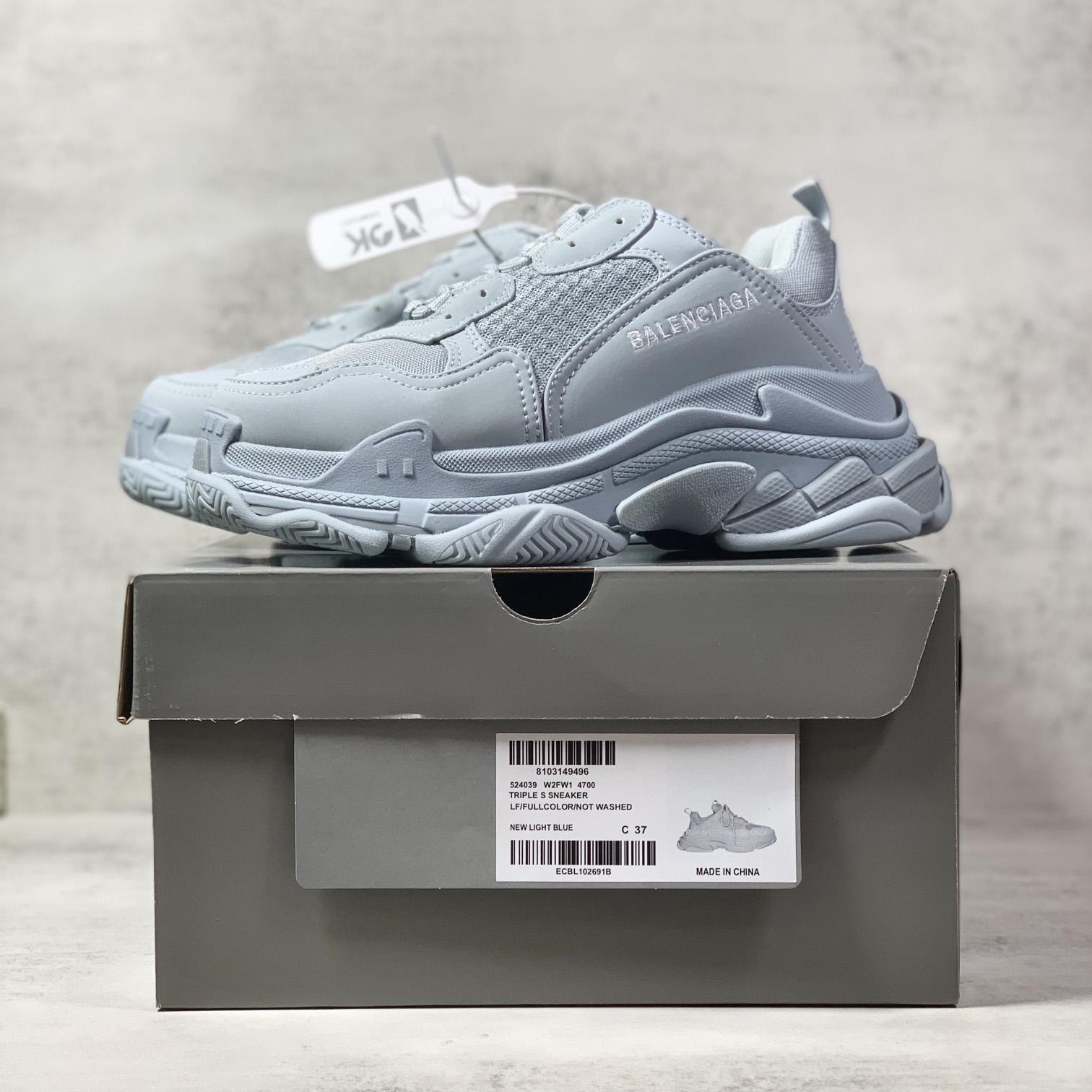 Balenciaga Triple S Sneaker In Light Blue Double Foam And Mesh - EUR FASHION