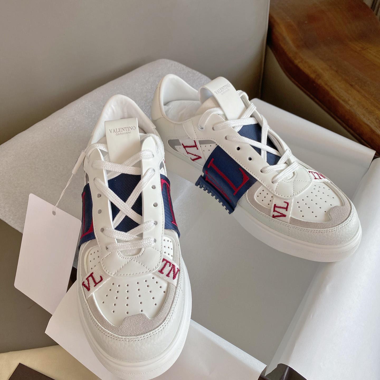 Valenti Low-Top Calfskin Vl7n Sneaker With Bands - EUR FASHION