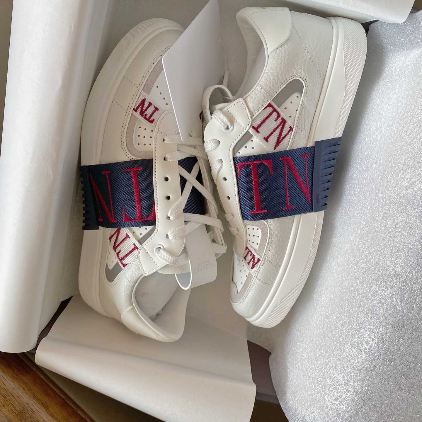 Valenti Low-Top Calfskin Vl7n Sneaker With Bands - EUR FASHION