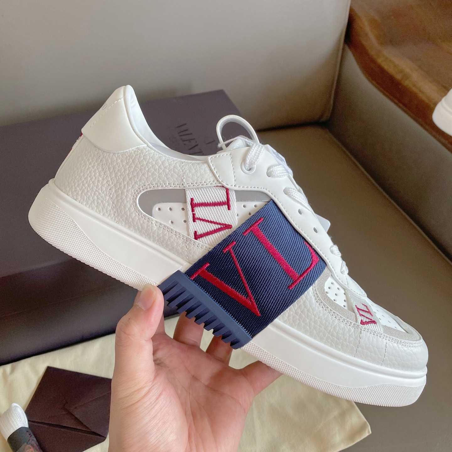 Valenti Low-Top Calfskin Vl7n Sneaker With Bands - EUR FASHION