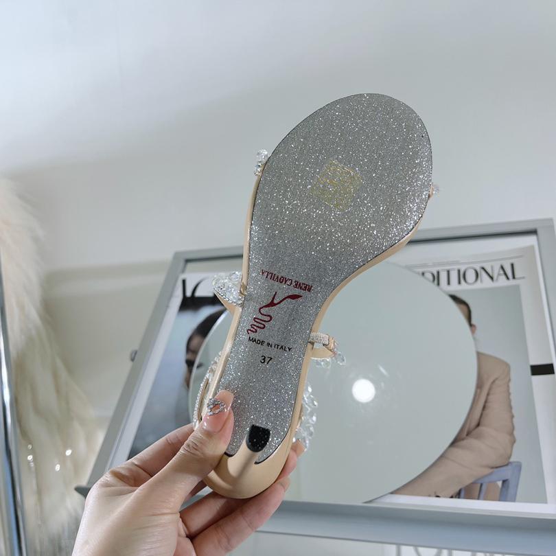 Rene Caovilla Stiletto Heel Sandals - EUR FASHION