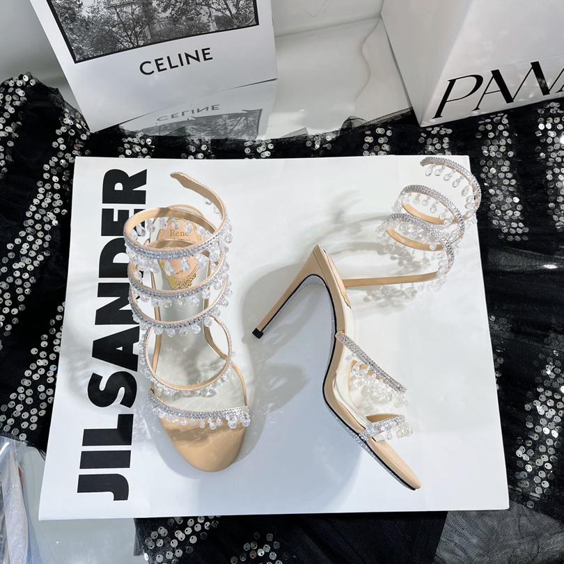 Rene Caovilla Stiletto Heel Sandals - EUR FASHION