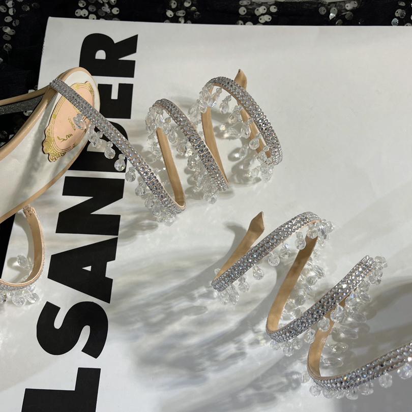 Rene Caovilla Stiletto Heel Sandals - EUR FASHION