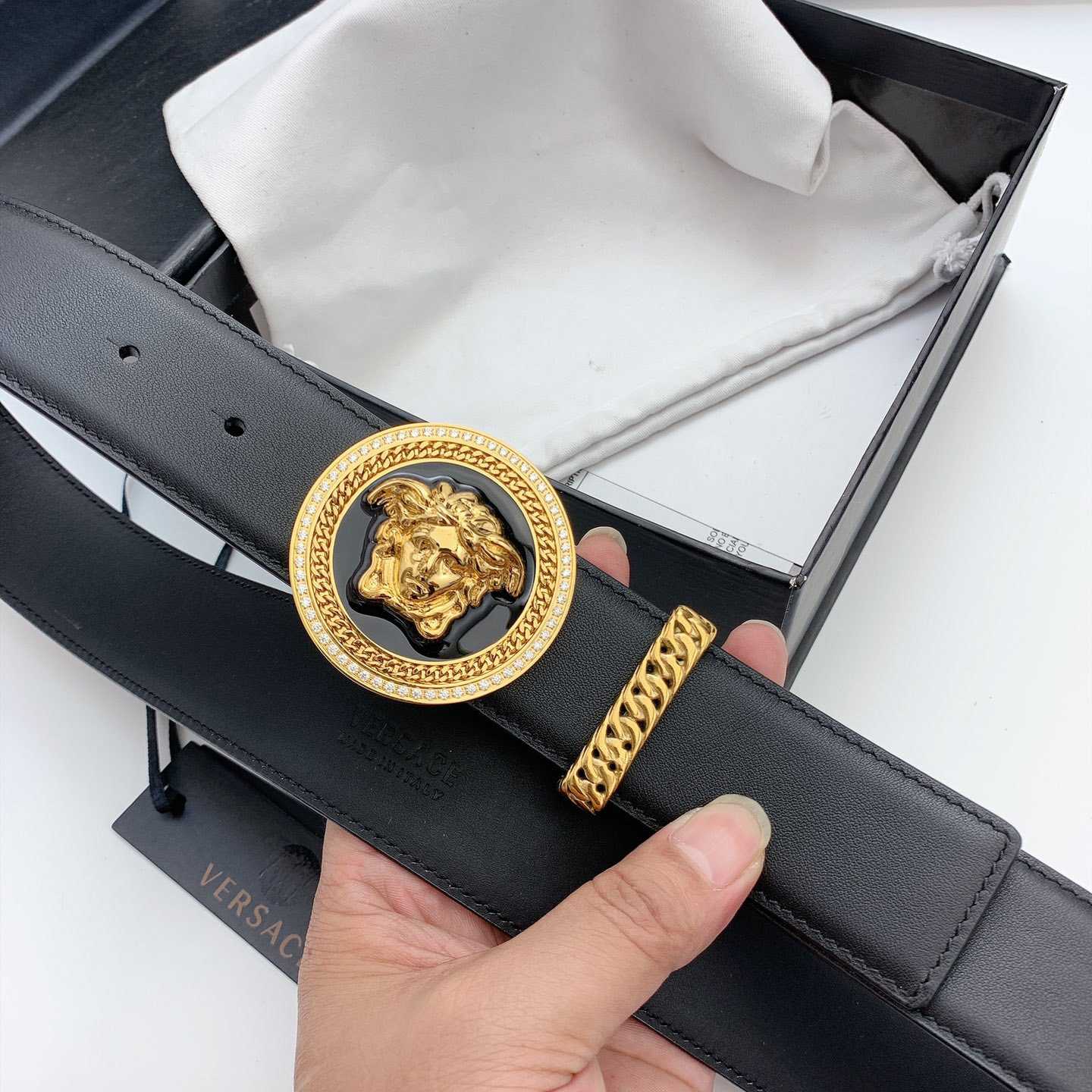 Versace Medusa Biggie Belt - EUR FASHION
