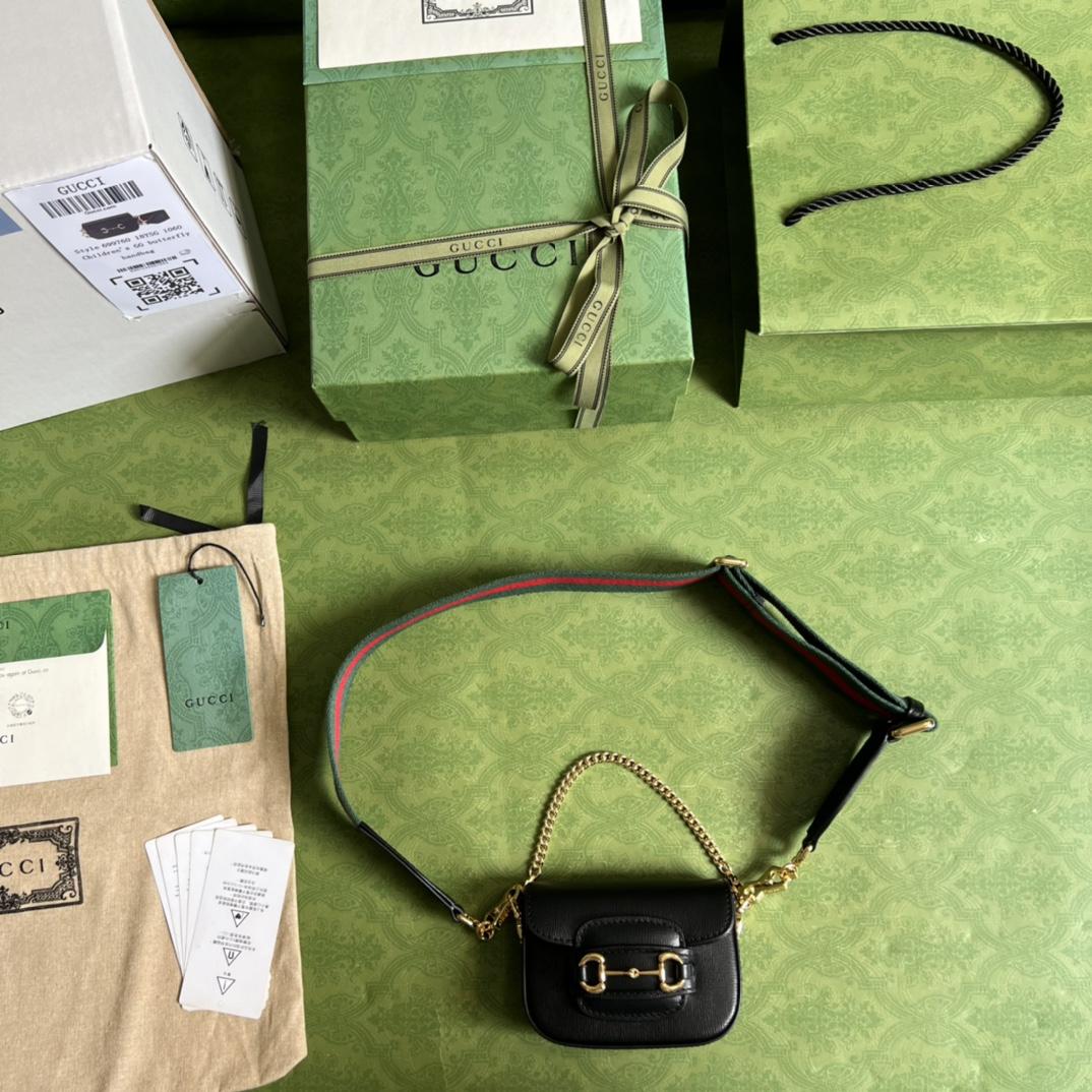 Gucci Horsebit 1955 Strap Wallet(12-9-4cm) - EUR FASHION