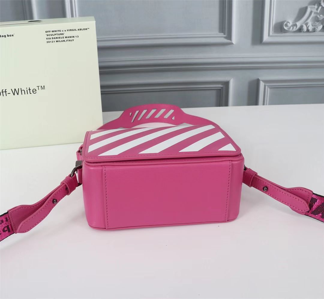 Off white Women’s Cowhide Twill Single Shoulder Messenger Bag Sling Bag - EUR FASHION