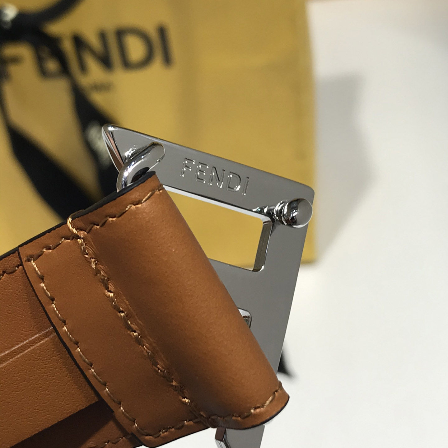 Fendi Brown Leather Belt - EUR FASHION