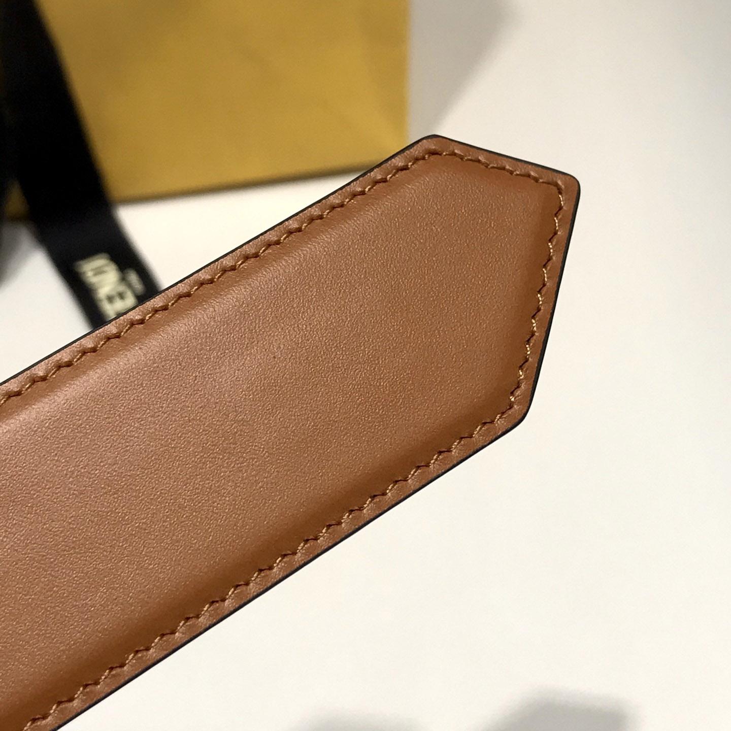 Fendi Brown Leather Belt - EUR FASHION