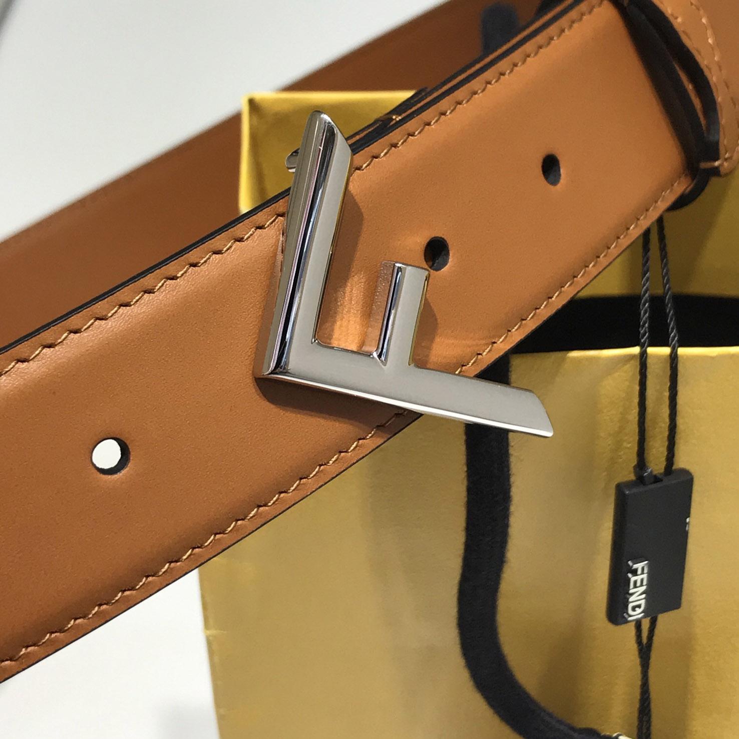 Fendi Brown Leather Belt - EUR FASHION