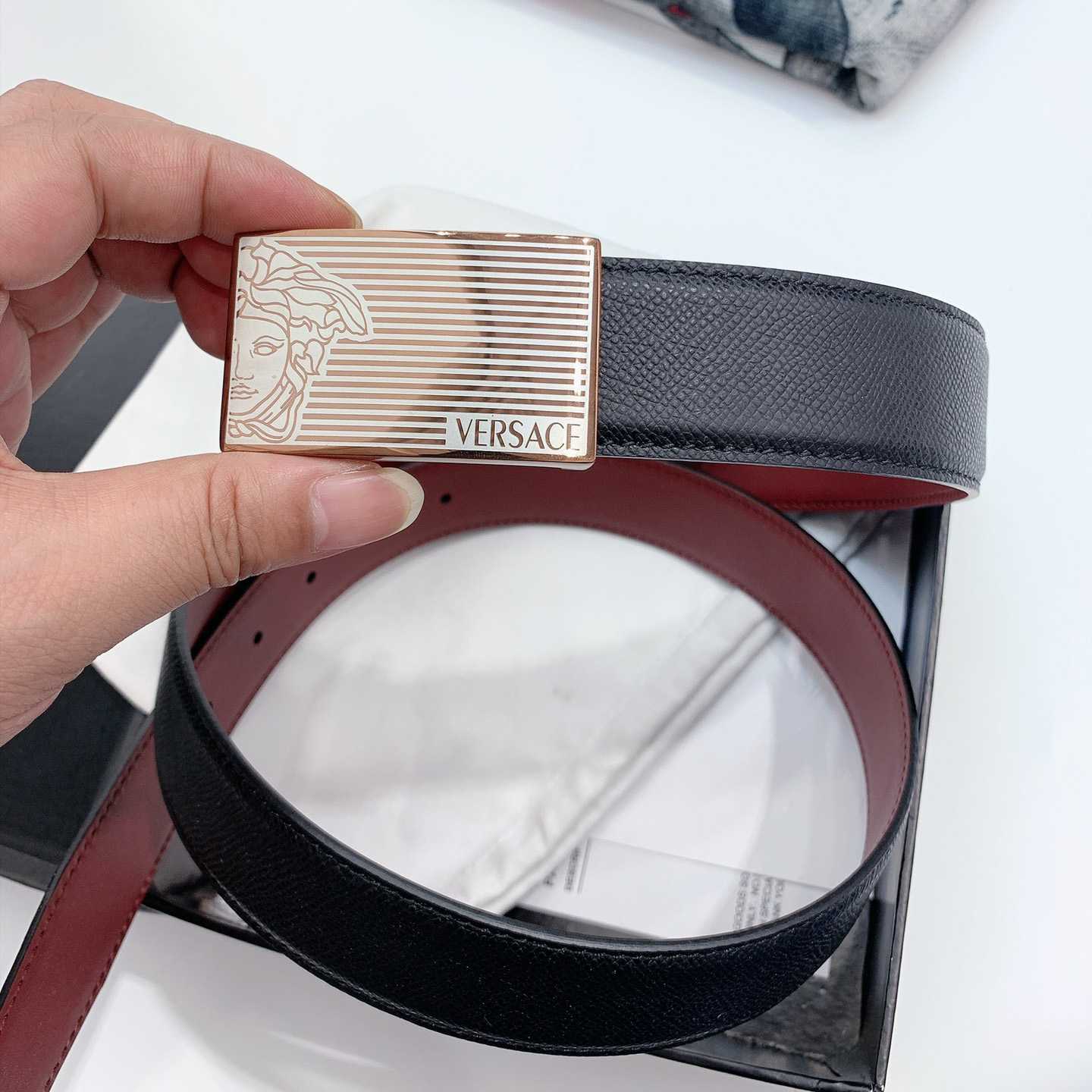 Versace Leather Belt - EUR FASHION