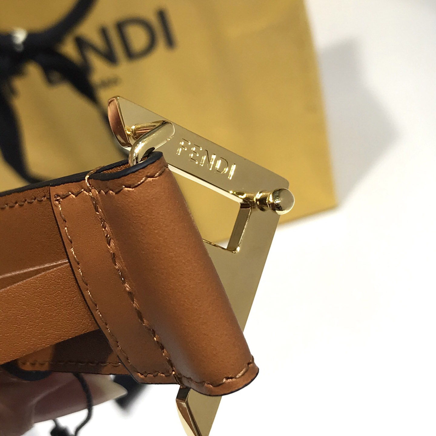 Fendi Brown Leather Belt - EUR FASHION
