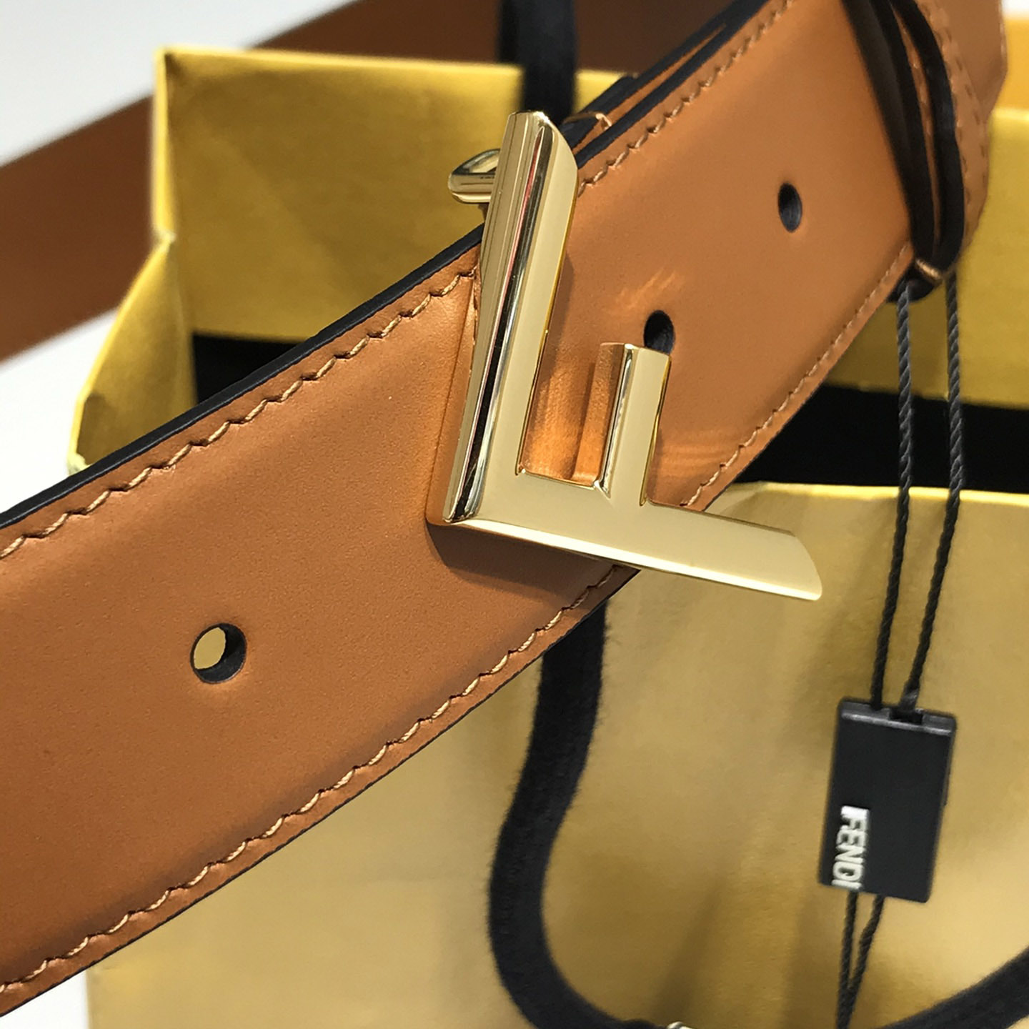 Fendi Brown Leather Belt - EUR FASHION