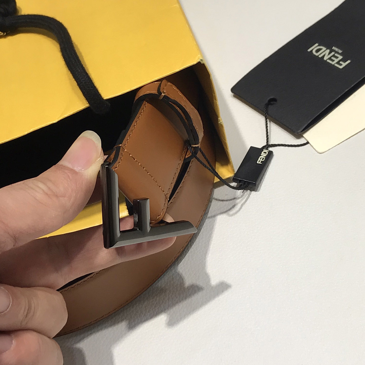 Fendi Brown Leather Belt - EUR FASHION