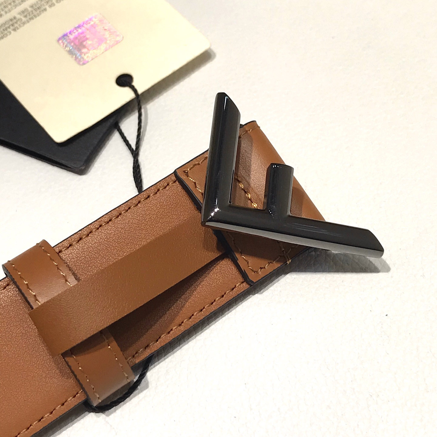 Fendi Brown Leather Belt - EUR FASHION