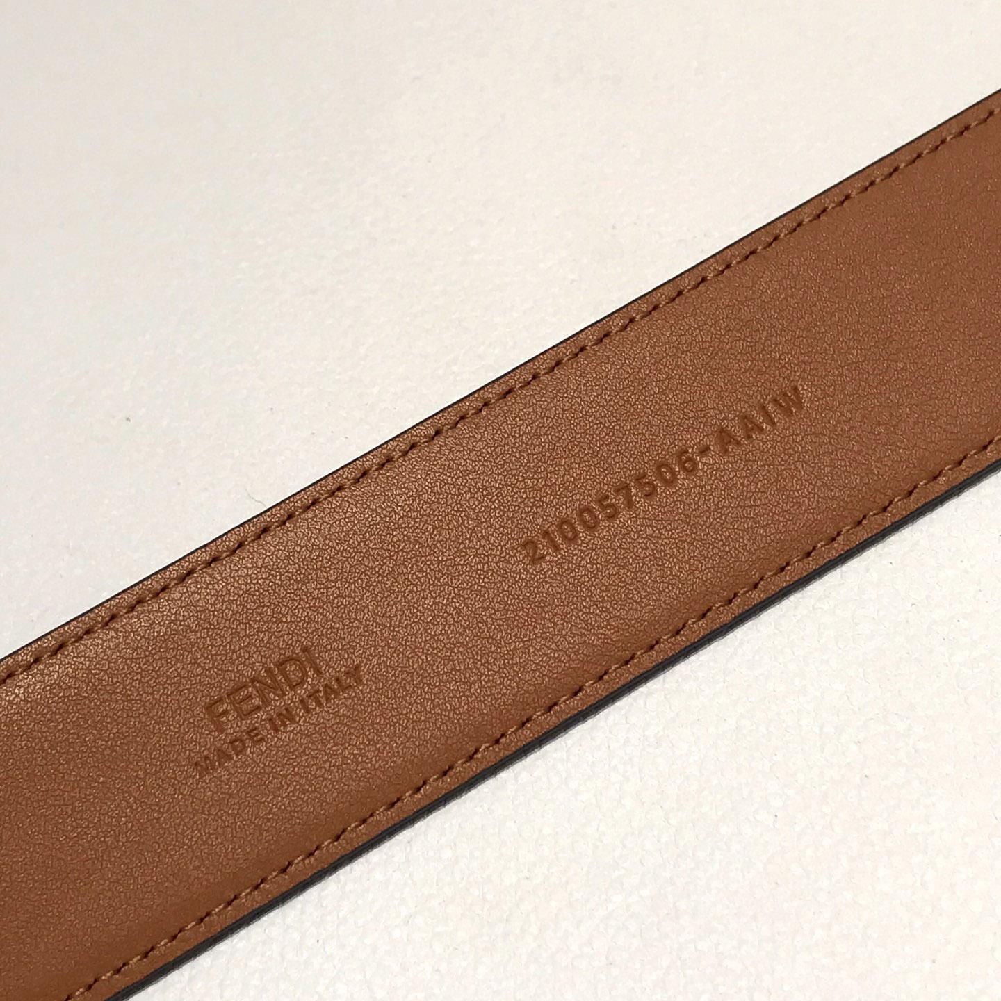 Fendi Brown Leather Belt - EUR FASHION