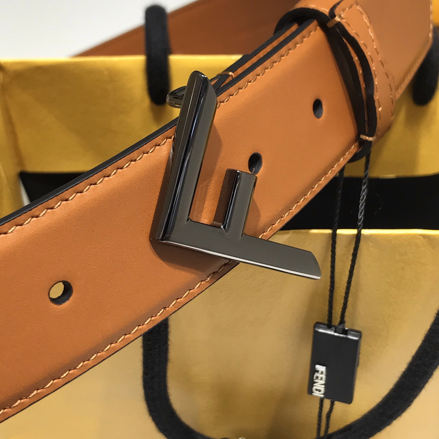 Fendi Brown Leather Belt - EUR FASHION