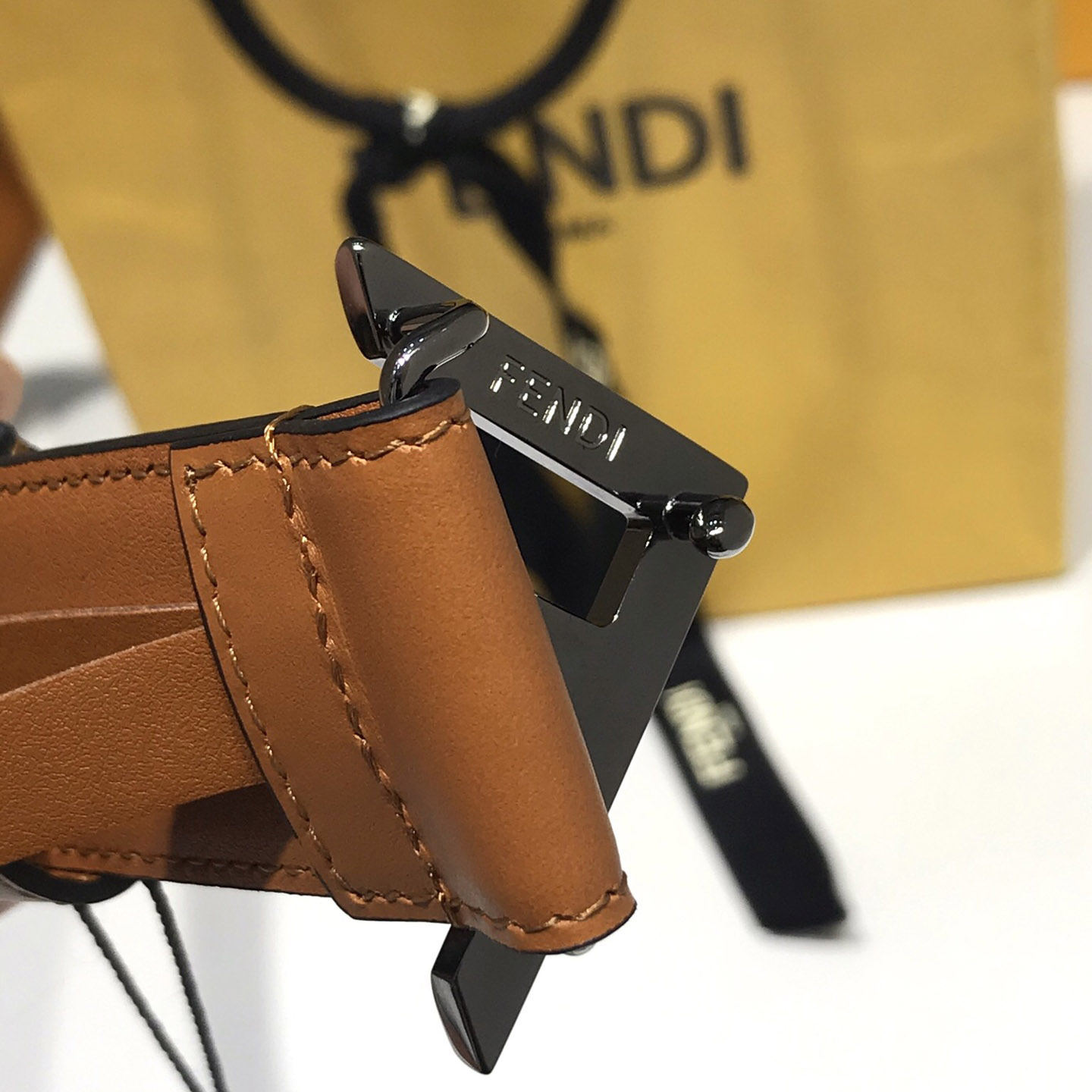 Fendi Brown Leather Belt - EUR FASHION