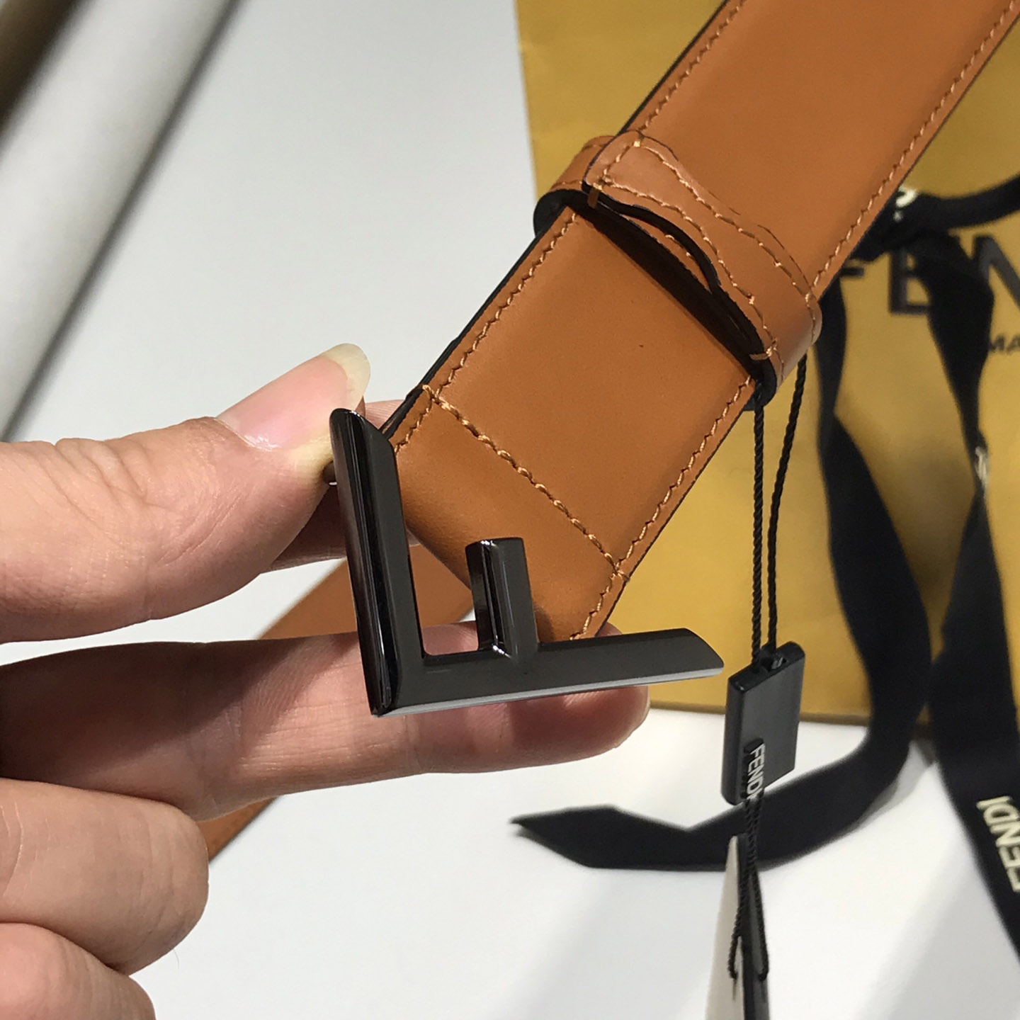 Fendi Brown Leather Belt - EUR FASHION