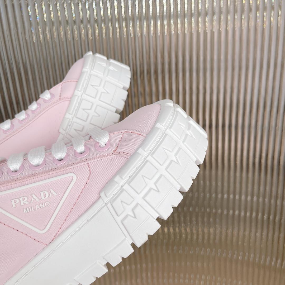 Prada Double Wheel Nylon Gabardine Sneakers - EUR FASHION