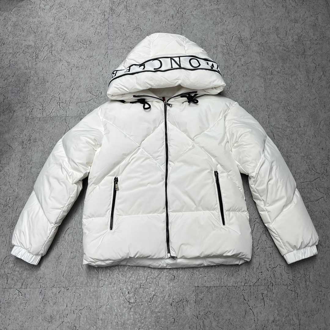 Moncler White Daynamic Porossan Down Jacket - EUR FASHION