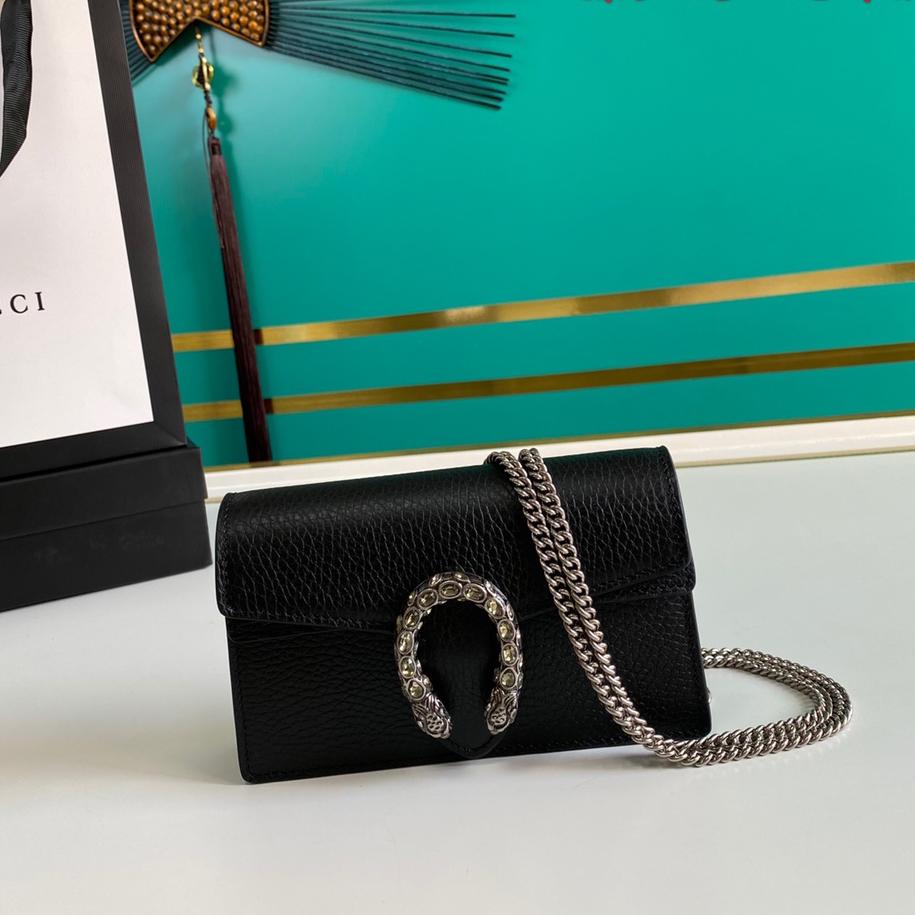 Gucci Dionysus Leather Super Mini Bag(16.5-10-4.5cm)    - EUR FASHION