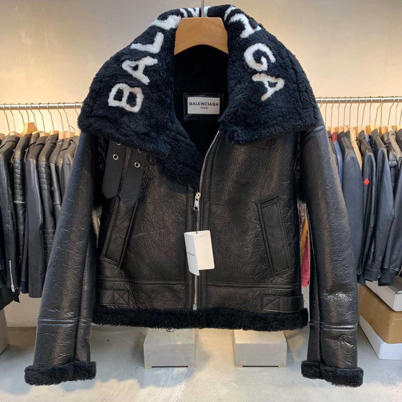Balenciaga Jacket In Black Calfskin - EUR FASHION