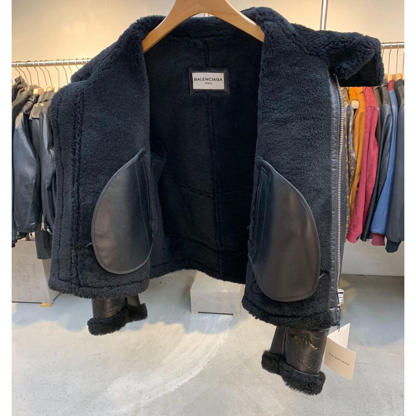 Balenciaga Jacket In Black Calfskin - EUR FASHION