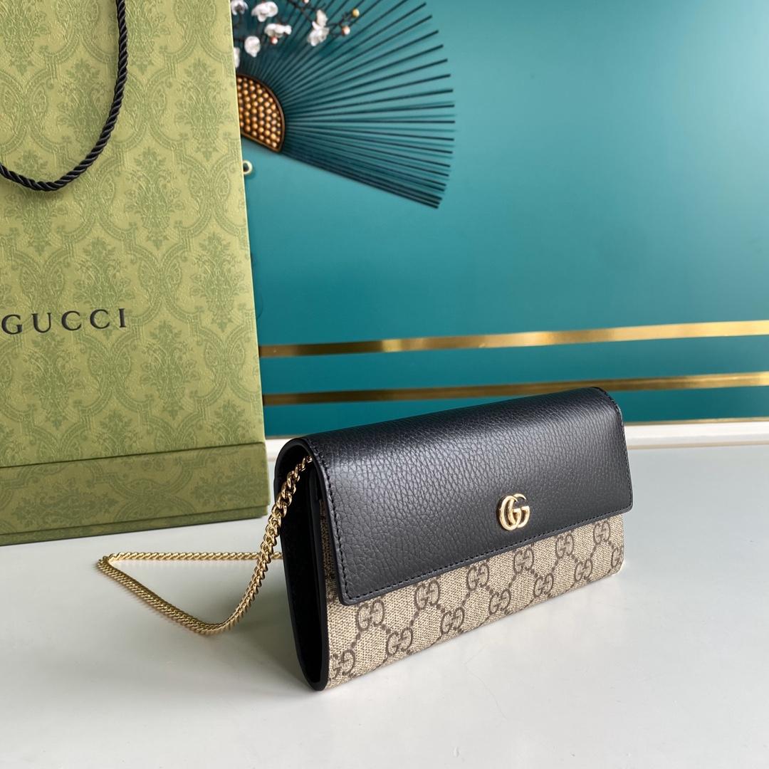 Gucci GG Marmont Chain Wallet(19-10-3.5CM)    - EUR FASHION