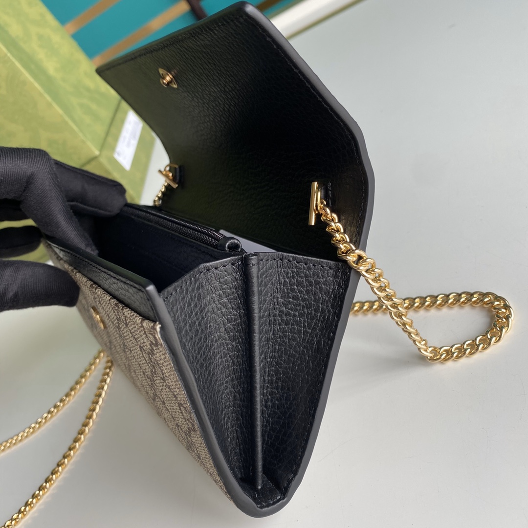 Gucci GG Marmont Chain Wallet(19-10-3.5CM)    - EUR FASHION