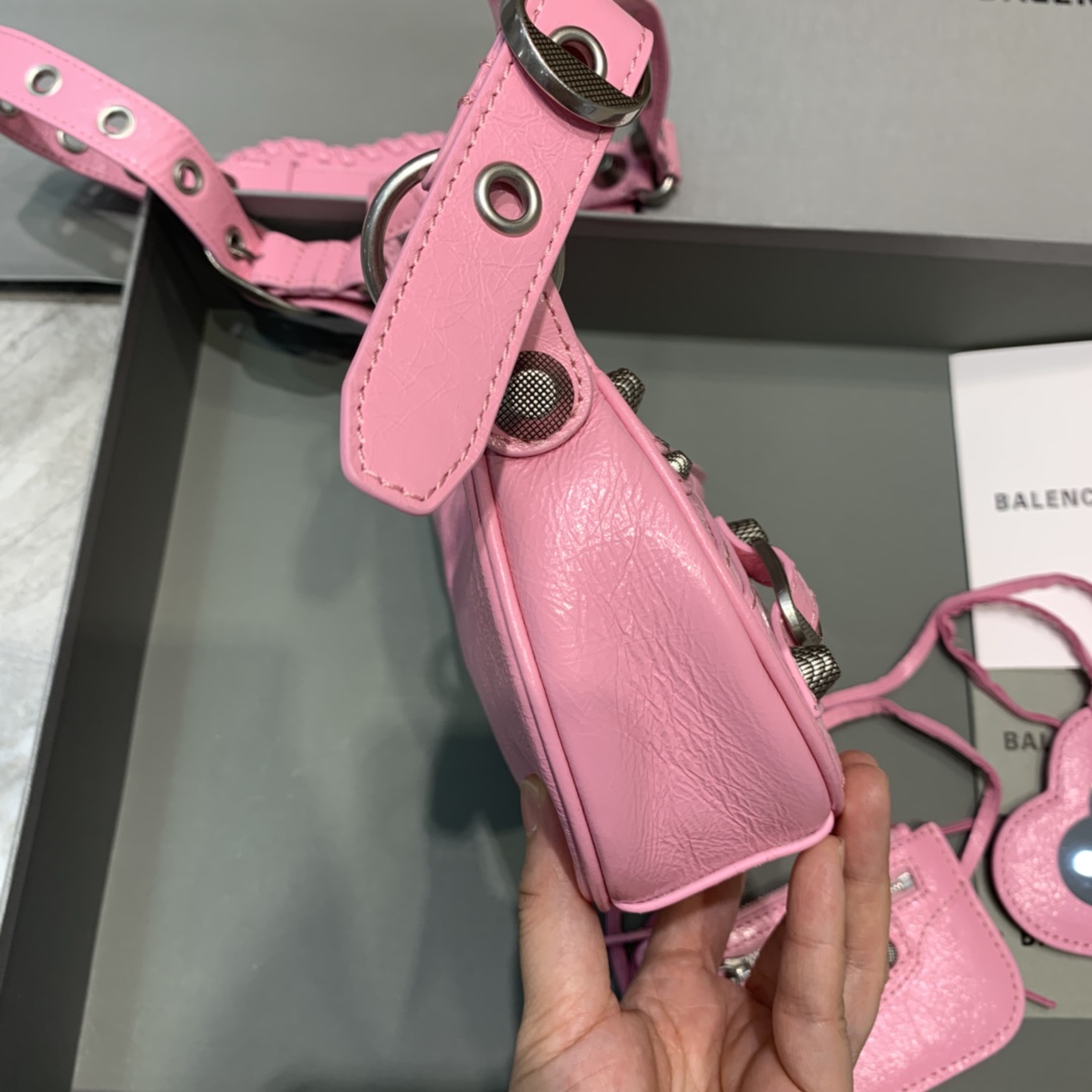 Balenciaga Women's Le Cagole XS Shoulder Bag In Pink(26-12-6cm) - EUR FASHION