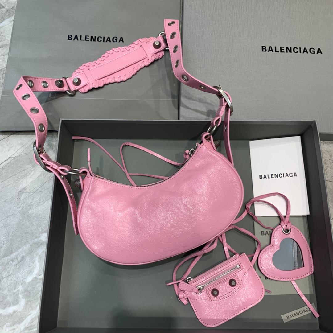 Balenciaga Women's Le Cagole XS Shoulder Bag In Pink(26-12-6cm) - EUR FASHION