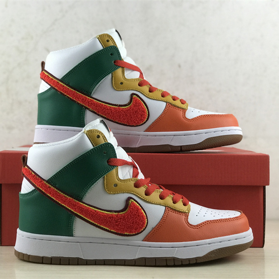 Nike Dunk High University “Chenille Swoosh” Sneakers     DR8805-100 - EUR FASHION