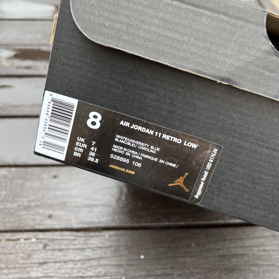 Air Jordan 11 Low UNC AJ11 Sneaker     528895-106 - EUR FASHION